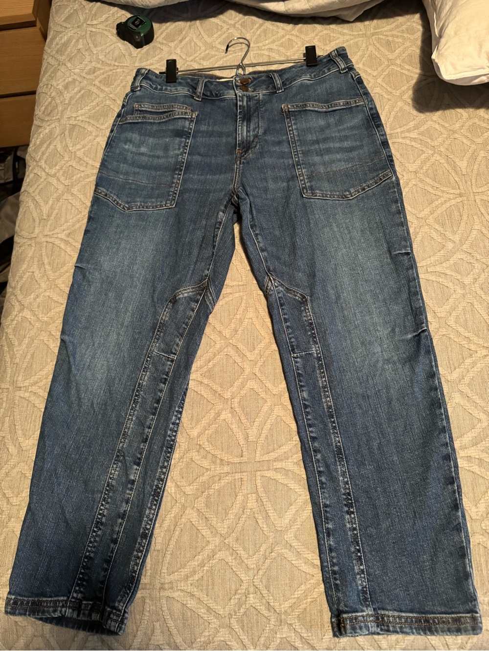 Anthropologie Pilcro Wanderer mid-rise relaxed Denim Jeans - Boracay Wash Blue - Picture 4 of 6